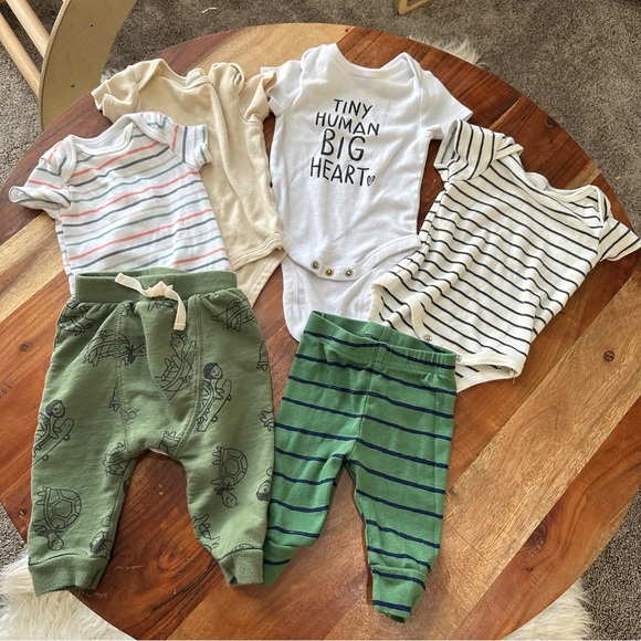 Carter's Other - BABY BOY 3-6M Cream Green Neutral Mix n Match Bundle